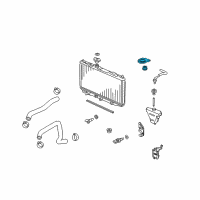 OEM Acura TL Bracket, Passenger Side Radiator Mounting (Upper) Diagram - 74171-TK4-A00