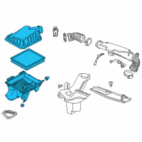 OEM Chevrolet Impala Air Cleaner Assembly Diagram - 23208325