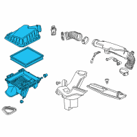 OEM 2017 Chevrolet Impala Air Cleaner Assembly Diagram - 23208325