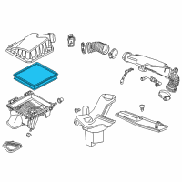 OEM 2016 Chevrolet Impala Air Filter Diagram - 20972654