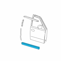 OEM 2003 Ford F-150 Body Side Molding Diagram - YL3Z-1620878-APTM