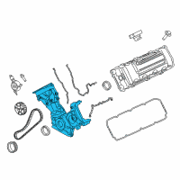 OEM Ford Front Cover Diagram - AL3Z-6019-C