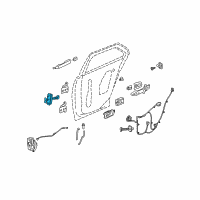 OEM 2005 Cadillac STS Door Check Diagram - 25713989