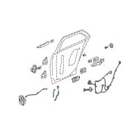 OEM 2005 Cadillac STS Lock Rod Diagram - 25737316