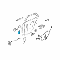 OEM Buick Encore Upper Hinge Diagram - 13501715