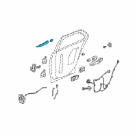 OEM 2007 Cadillac STS Handle, Outside Diagram - 25864475