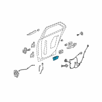 OEM Cadillac Handle, Inside Diagram - 15774307