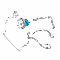 OEM Dodge Grand Caravan Power Steering Pump Diagram - 5151727AD