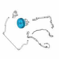 OEM Dodge Grand Caravan Pulley-Power Steering Pump Diagram - 68078769AA