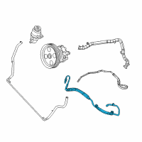OEM 2014 Chrysler Town & Country Hose-Power Steering Pressure Diagram - 5006617AH