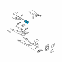 OEM 2020 Ford Ranger Cup Holder Diagram - KB3Z-2613562-AA