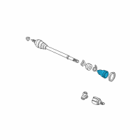 OEM 1996 Honda Civic Cv Boot Set Diagram - 44018-S04-C06