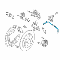 OEM 2020 Ford Fusion Rear Speed Sensor Diagram - K2GZ-2C190-E