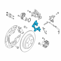 OEM 2021 Ford Edge Caliper Mount Diagram - K2GZ-2B511-A