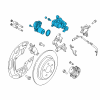 OEM 2019 Ford Edge Caliper Diagram - K2GZ-2553-A