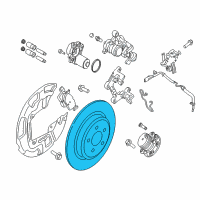 OEM Lincoln Nautilus Rotor Diagram - F2GZ-2C026-AB