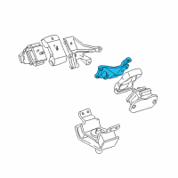 OEM Toyota Sequoia Front Mount Bracket Diagram - 12315-50090