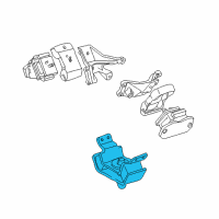 OEM 2006 Toyota Sequoia Rear Mount Diagram - 12371-0F040