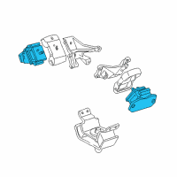 OEM 2007 Toyota Sequoia Front Mount Diagram - 12361-50160