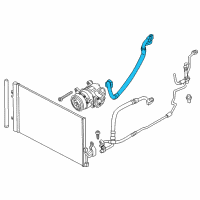 OEM BMW X3 Suction Pipe Evaporator-Compressor Diagram - 64-53-9-382-722