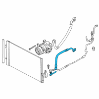 OEM BMW X3 Pressure Hose, Compressor-Condenser Diagram - 64-53-9-228-235