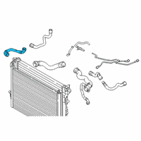 OEM 2016 BMW 750i xDrive Radiator Hose Diagram - 17-12-8-602-677