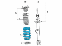 OEM 2021 Toyota Mirai Spring Diagram - 48131-62020