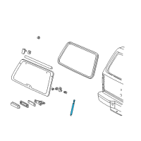 OEM 2000 Mercury Mountaineer Support Cylinder Diagram - F1TZ-7842104-A