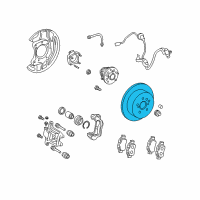 OEM Toyota Sienna Rotor Diagram - 42431-08040