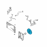 OEM 2001 Chevrolet Cavalier Fan Kit, Engine Electric Coolant Diagram - 12365370