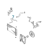 OEM Pontiac Sunfire Hose-Radiator Surge Tank Overflow *Marked Print Diagram - 22705796
