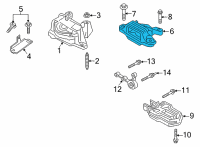 OEM 2022 Ford Bronco Sport HOUSING - TRANSMISSION EXTENSI Diagram - LX6Z-6068-M