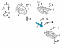 OEM 2022 Ford Escape BRACKET Diagram - LX6Z-6E042-A