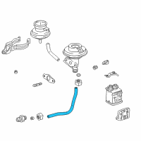 OEM 1996 Toyota RAV4 Pipe Sub-Assembly, EGR Diagram - 25611-74050