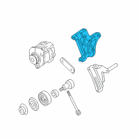 OEM 2000 Infiniti QX4 Bracket Alternator Diagram - 11710-0W011