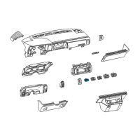 OEM 1994 GMC Safari Switch Asm-Outside Rear View Mirror Diagram - 15563184