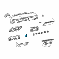 OEM 1992 Chevrolet Astro Heater & Air Conditioner Control Assembly Diagram - 16220935