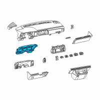 OEM 1993 Chevrolet Astro Gauge Cluster Diagram - 16164015