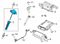 OEM 2022 Ford F-150 COIL ASY - IGNITION Diagram - ML3Z-12029-B