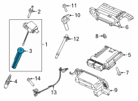 OEM 2021 Ford F-150 BOOT - IGNITION WIRE PROTECTIO Diagram - ML3Z-12A402-B