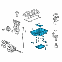 OEM 2021 Chevrolet Camaro Upper Oil Pan Diagram - 25202732