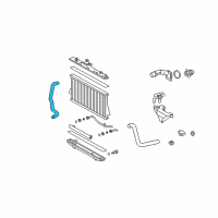 OEM Toyota Highlander Lower Hose Diagram - 16572-36050