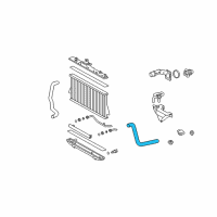 OEM 2012 Toyota Highlander Upper Hose Diagram - 16571-0V040