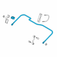 OEM 2018 Ford F-250 Super Duty Stabilizer Bar Diagram - HC3Z-5A772-C