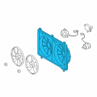 OEM 2012 Lexus LS600h Shroud, Fan Diagram - 16711-38100