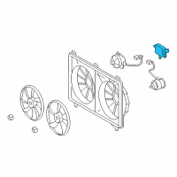 OEM 2014 Lexus GS350 Computer, Cooling Fan Diagram - 89257-30100