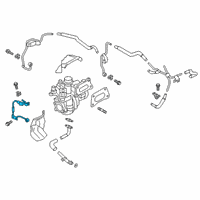 OEM 2021 Infiniti QX50 Tube-TURBOCHARGER Oil Feed Diagram - 15192-5NA0B