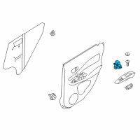 OEM 2017 Nissan Versa Switch Assy-Power Window, Assist Diagram - 25411-1VX0A