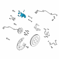 OEM 2020 Ford Expedition Caliper Diagram - JL1Z-2552-A
