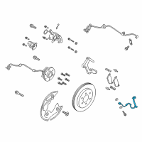 OEM Lincoln Navigator Brake Hose Diagram - JL1Z-2282-B